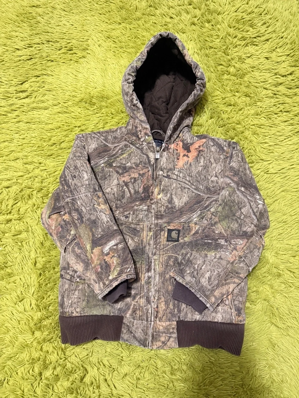 Carhartt Mossy Oak Hooded Youth Jacket 10-12 Medium OJ8579-B